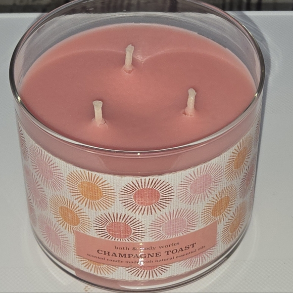 Bath & Body Works Other - Bath & Body Works 3 Wick candle Champagne Toast NIB